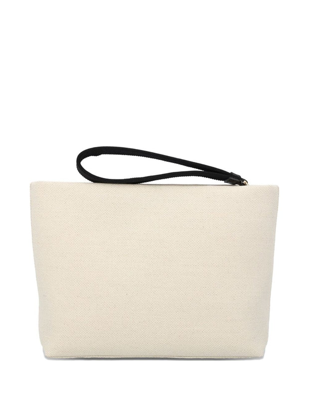 Givenchy Logo Cotton Pouch Beige