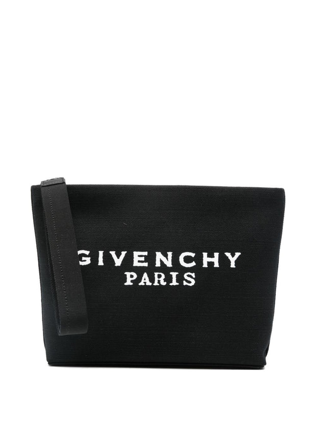 Givenchy Logo Cotton Pouch Black