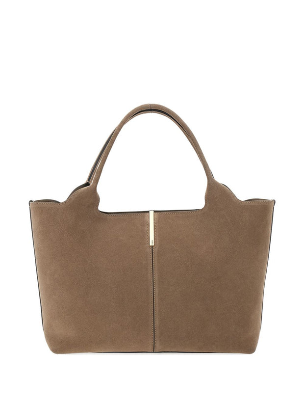 Tod's Suede Leather Tote Bag