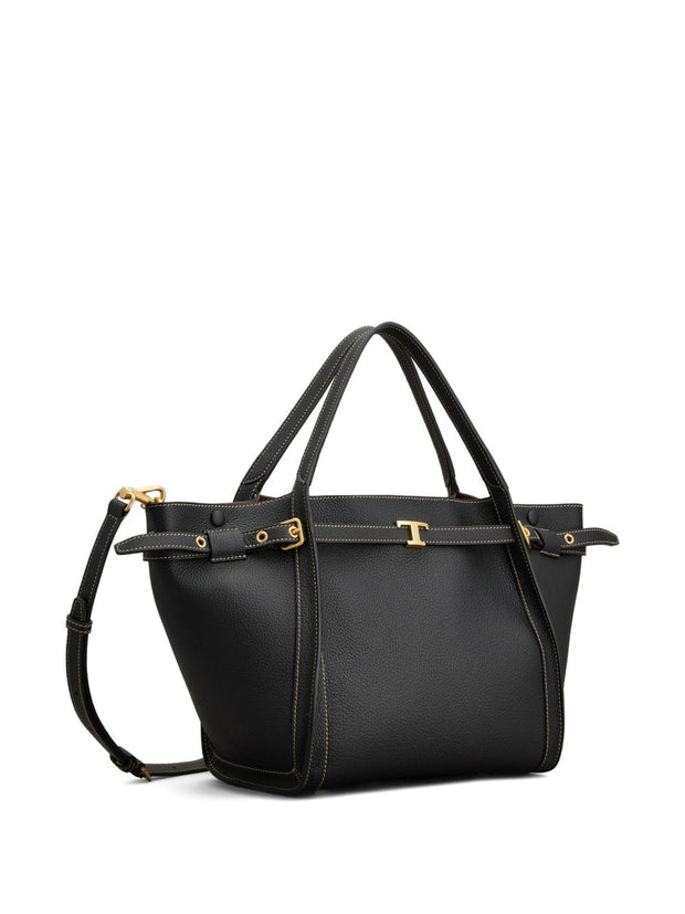 Tod's Small Leather Tote Bag Black