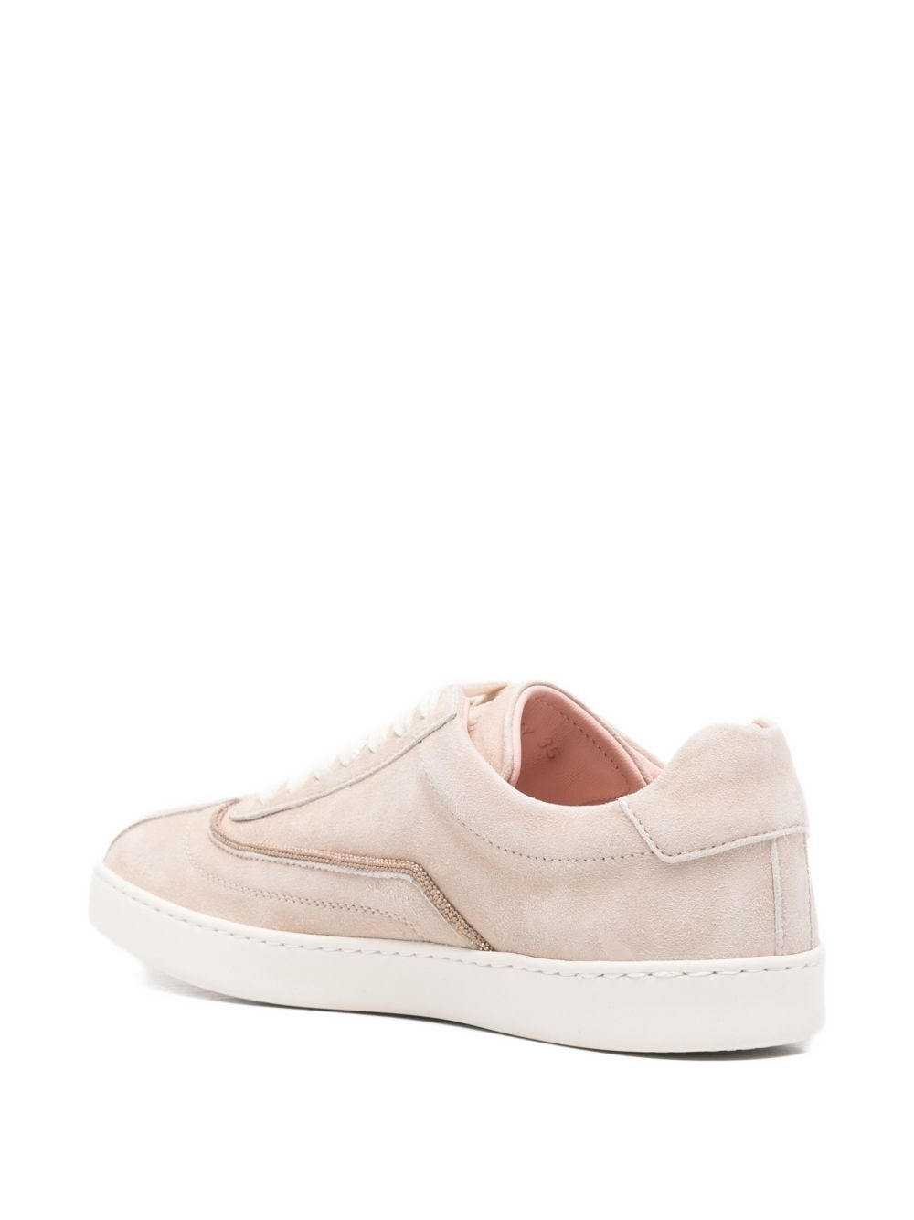 Fabiana Filippi Suede Leather Sneakers Beige