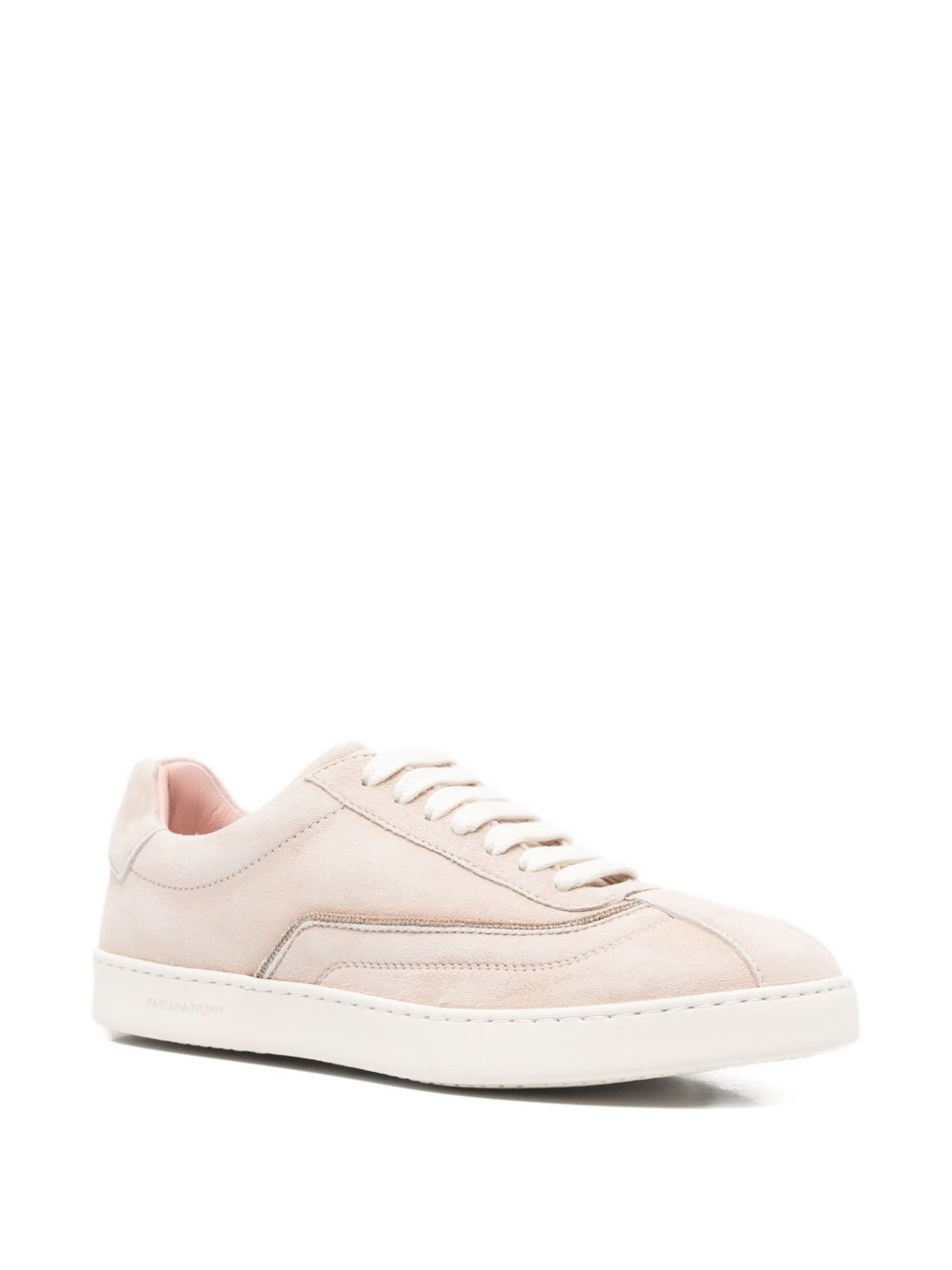 Fabiana Filippi Suede Leather Sneakers Beige