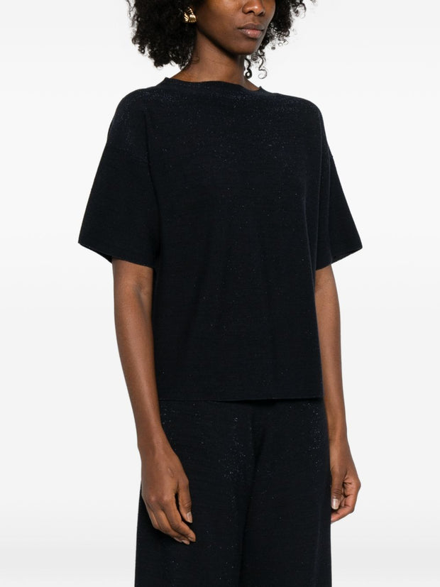 Fabiana Filippi Wool And Cotton Sweater Blue