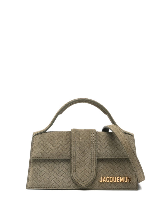 JACQUEMUS Le Bambino Leather Handbag Green