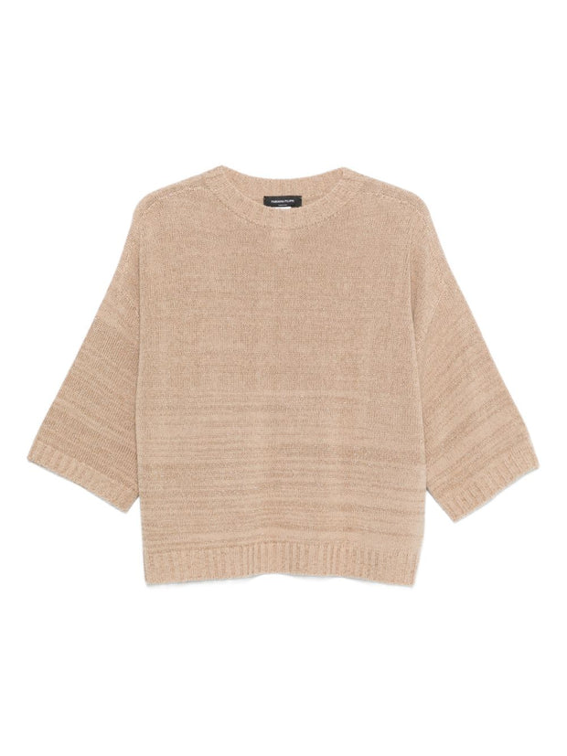 Fabiana Filippi Wool Blend Sweater Beige