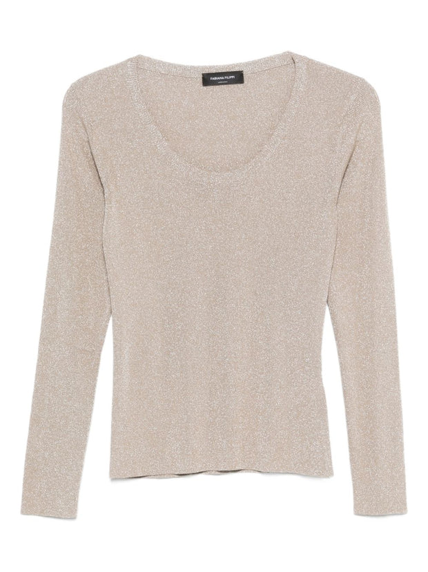 Fabiana Filippi Crewneck Sweater Ivory