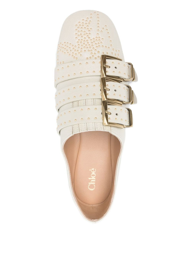 Chloé Chloè Flat Shoes White