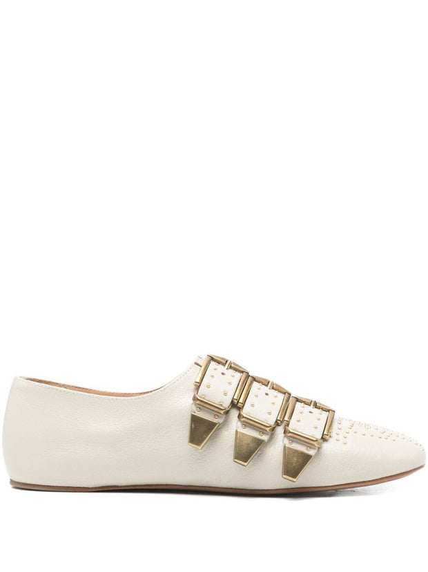 Chloé Chloè Flat Shoes White