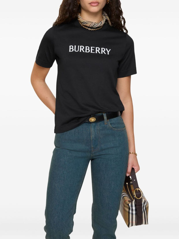 Burberry Logo cotton t-shirt Black