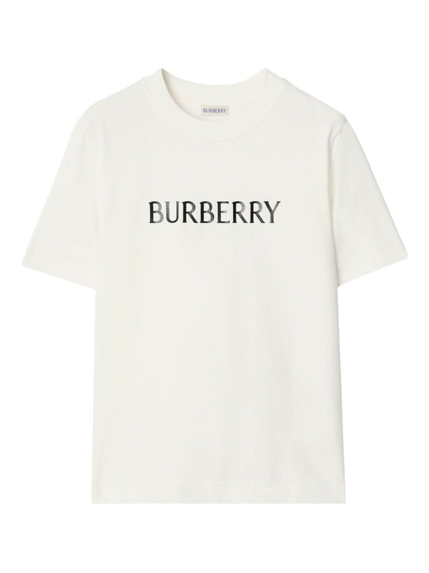 Burberry Logo Cotton T-shirt White