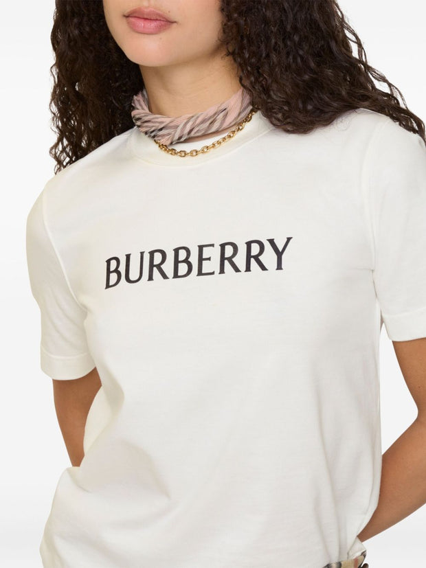 Burberry Logo Cotton T-shirt White