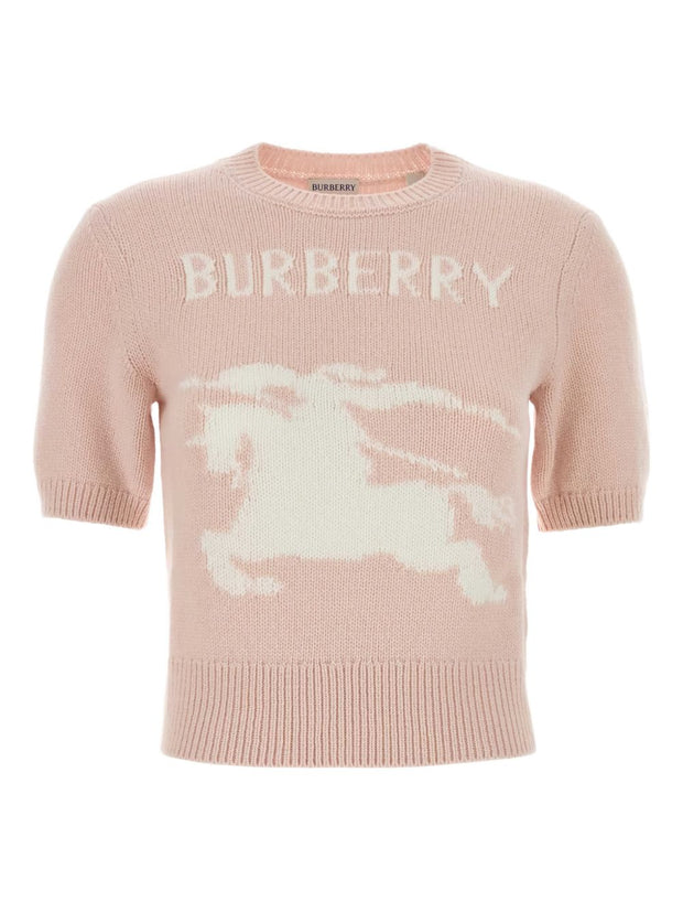Burberry EKD Wool And Cashmere Sweater Pink