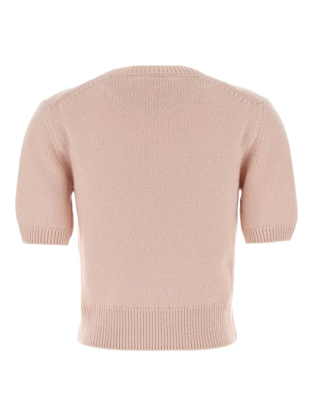 Burberry EKD Wool And Cashmere Sweater Pink