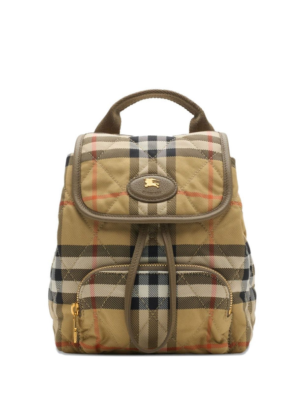 Burberry Horseshoe Mini Backpack Beige