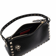 Valentino Garavani Rockstud Small Leather Shoulder Bag Black