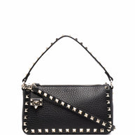 Valentino Garavani Rockstud Small Leather Shoulder Bag Black