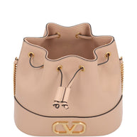 Valentino Garavani VLogo Signature Leather Mini Bag Pink