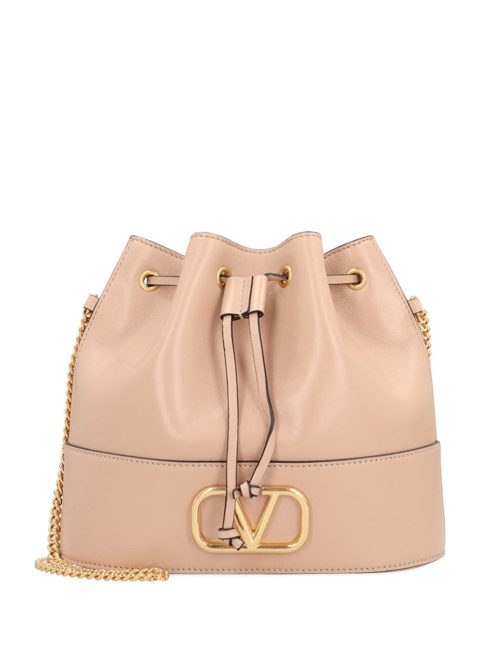 Valentino Garavani VLogo Signature Leather Mini Bag Pink