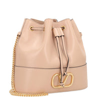 Valentino Garavani VLogo Signature Leather Mini Bag Pink