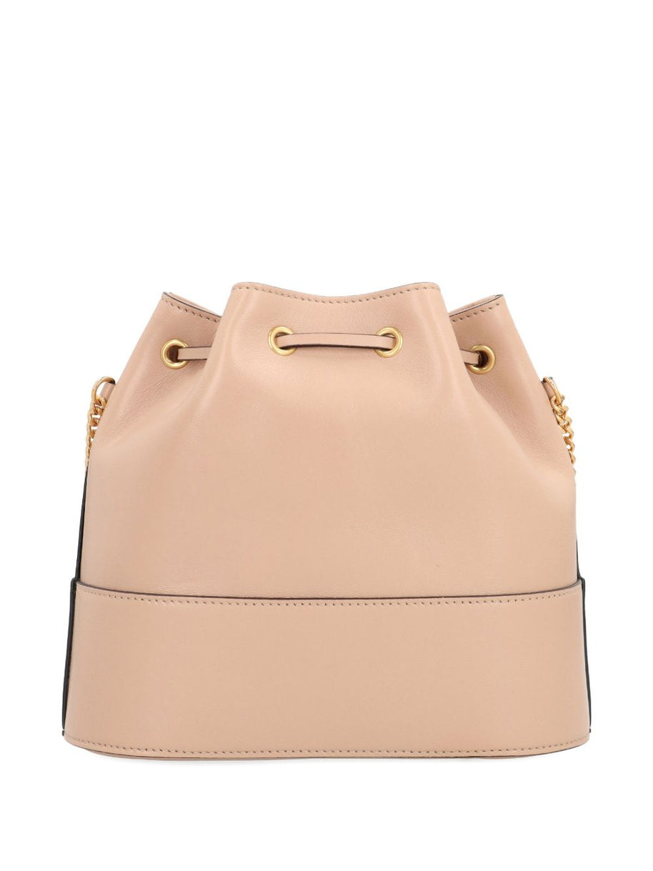 Valentino Garavani VLogo Signature Leather Mini Bag Pink