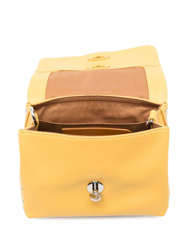 Zanellato Postina Saeta Baby Leather Handbag Yellow