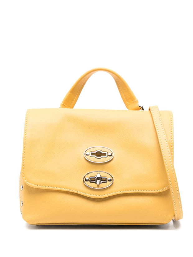 Zanellato Postina Saeta Baby Leather Handbag Yellow