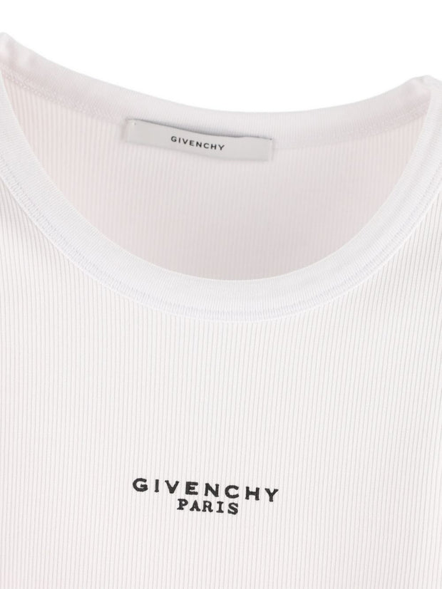 Givenchy Logo Cotton Tank Top White