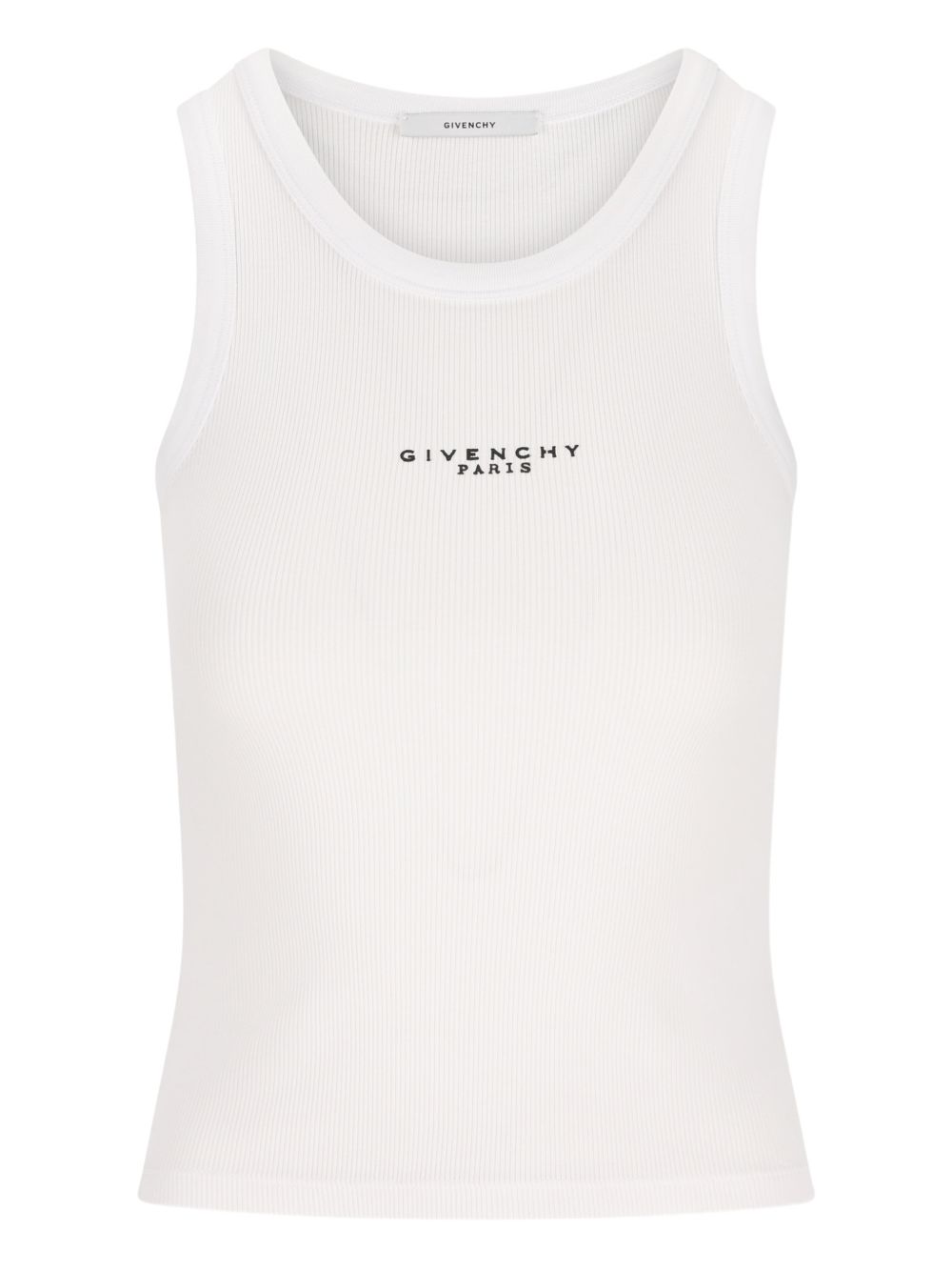 Givenchy Logo Cotton Tank Top White
