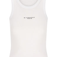 Givenchy Logo Cotton Tank Top White