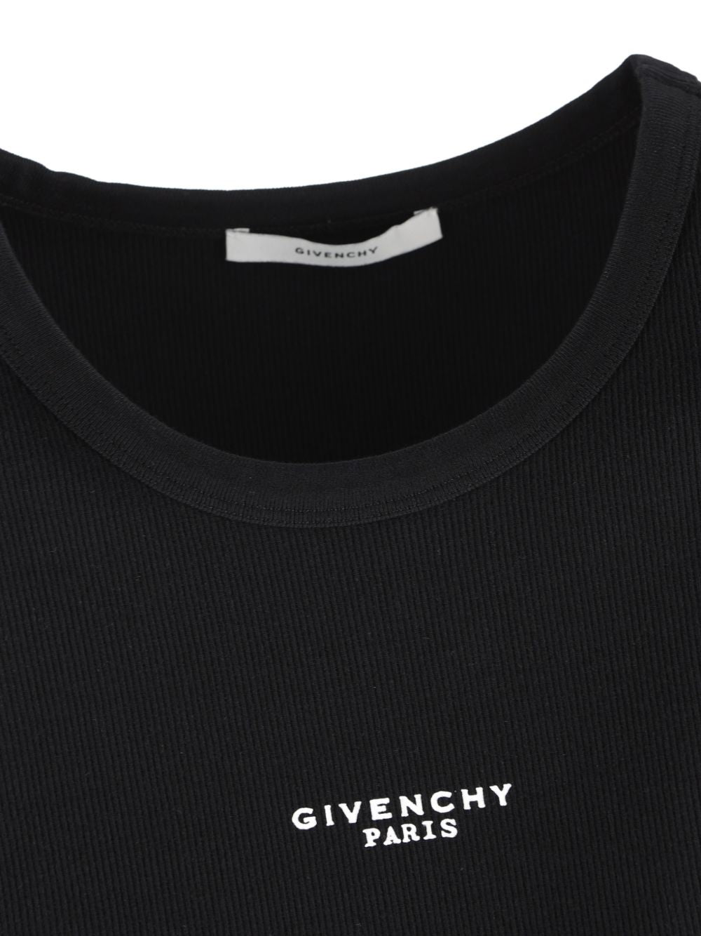 Givenchy Logo Cotton Tank Top Black
