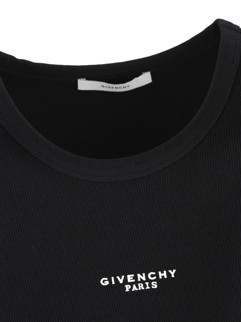 Givenchy Logo Cotton Tank Top Black