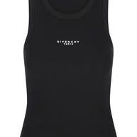 Givenchy Logo Cotton Tank Top Black