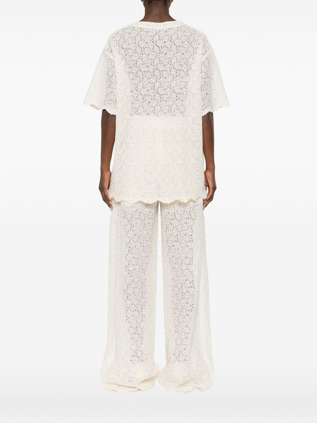 Ermanno Scervino Lace Top White