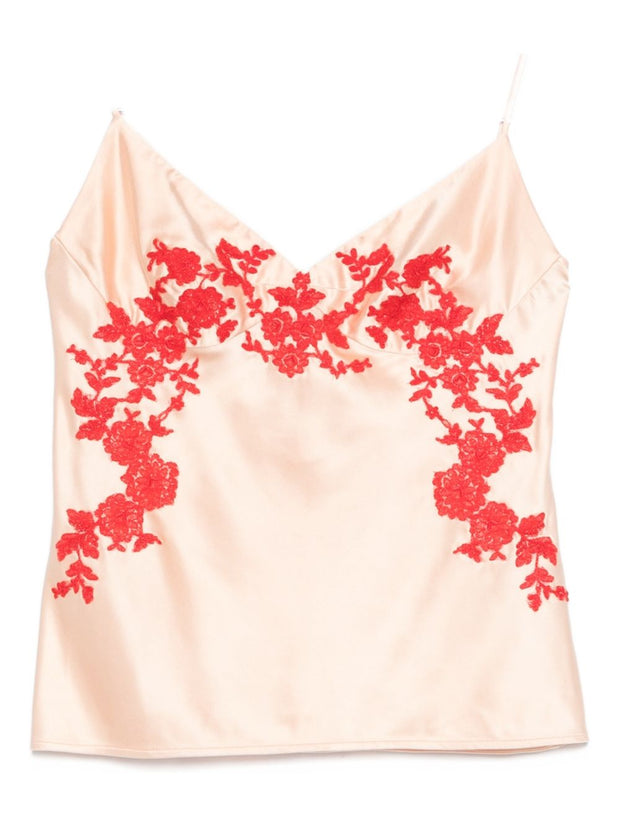 Ermanno Scervino Embroidered Top Powder