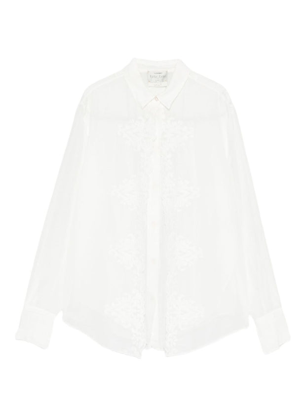 Forte Forte Embroidered Shirt White