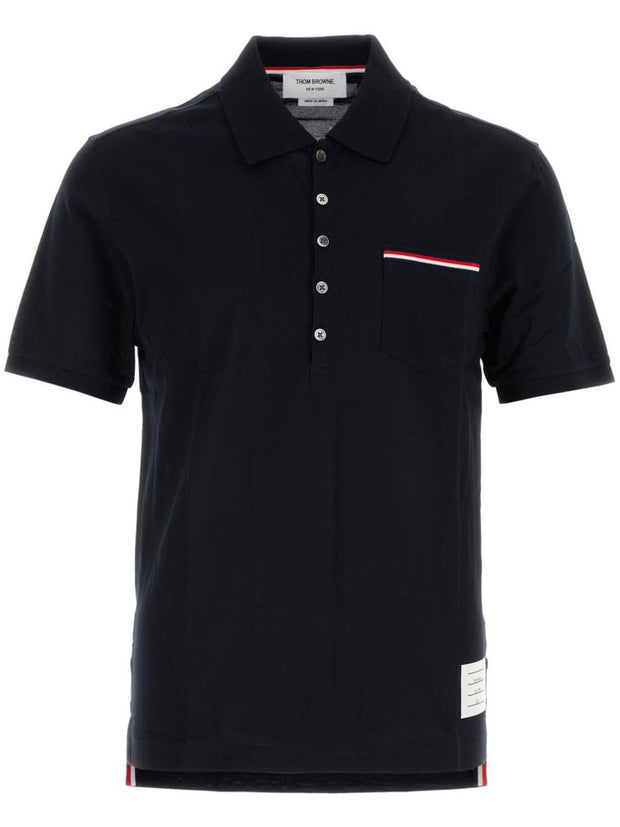Thom Browne Cotton Polo Shirt Blue
