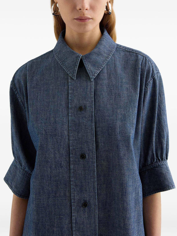 Jil Sander Denim Cotton Shirt Blue