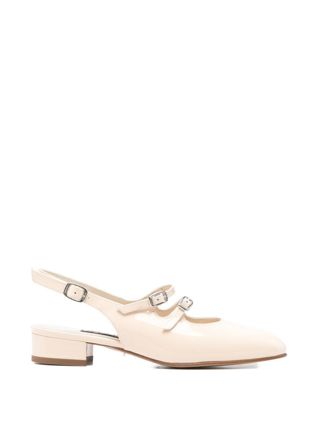 CAREL PARIS Peche Slingback Ballet Flats White