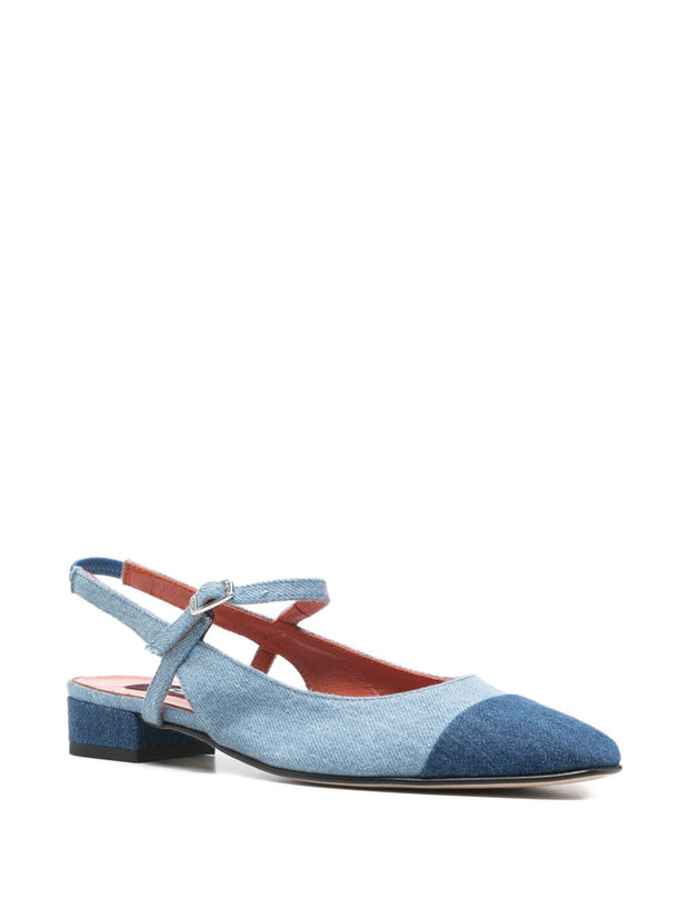CAREL PARIS Slingback Ballet Flats Blue