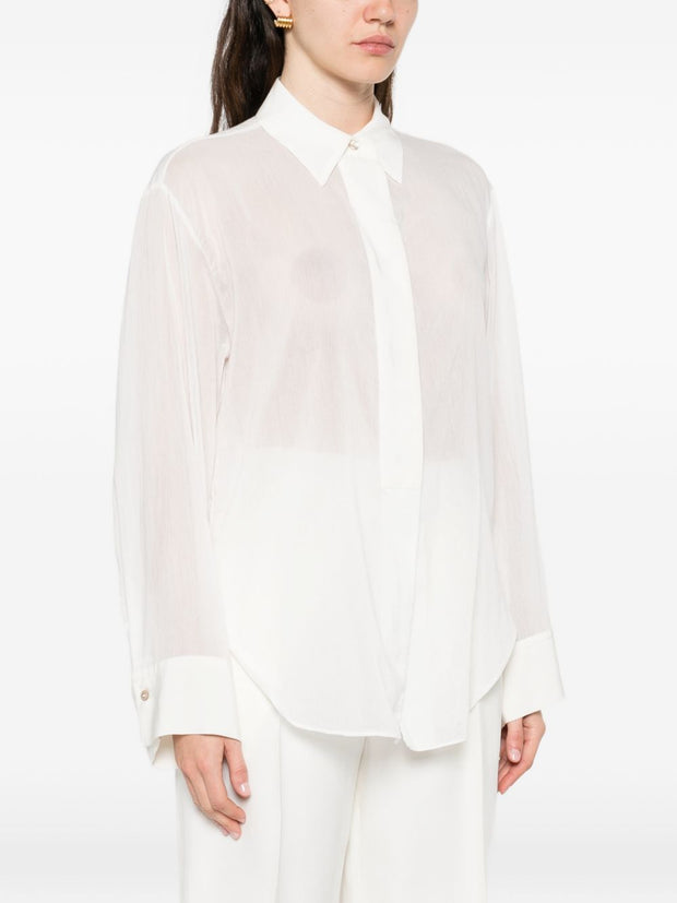Forte Forte Sheer Shirt White