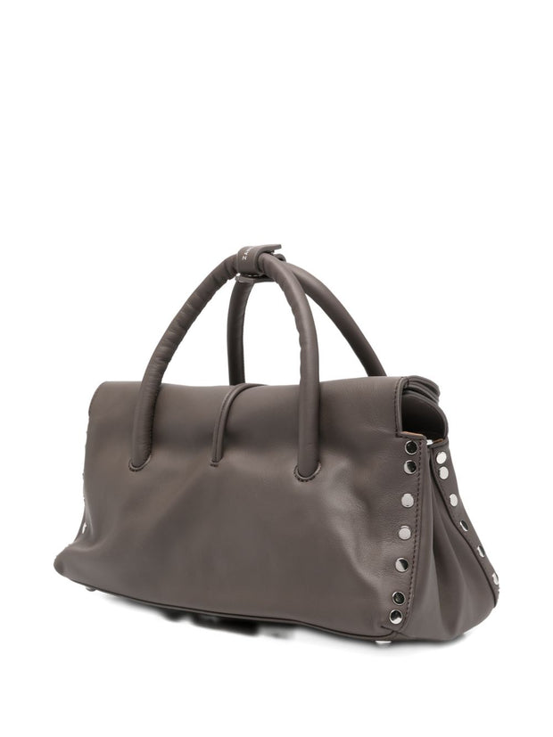 Zanellato Dotta Centauro Small Leather Handbag Brown