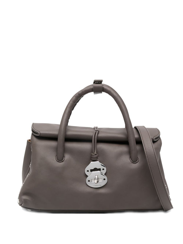 Zanellato Dotta Centauro Small Leather Handbag Brown