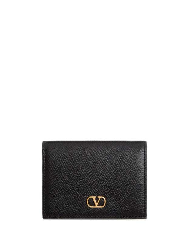 Valentino Garavani VLogo Signature Leather Wallet Black