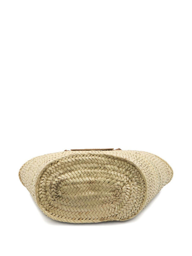 JACQUEMUS Le Panier Soli Rafia Basket Bag Brown