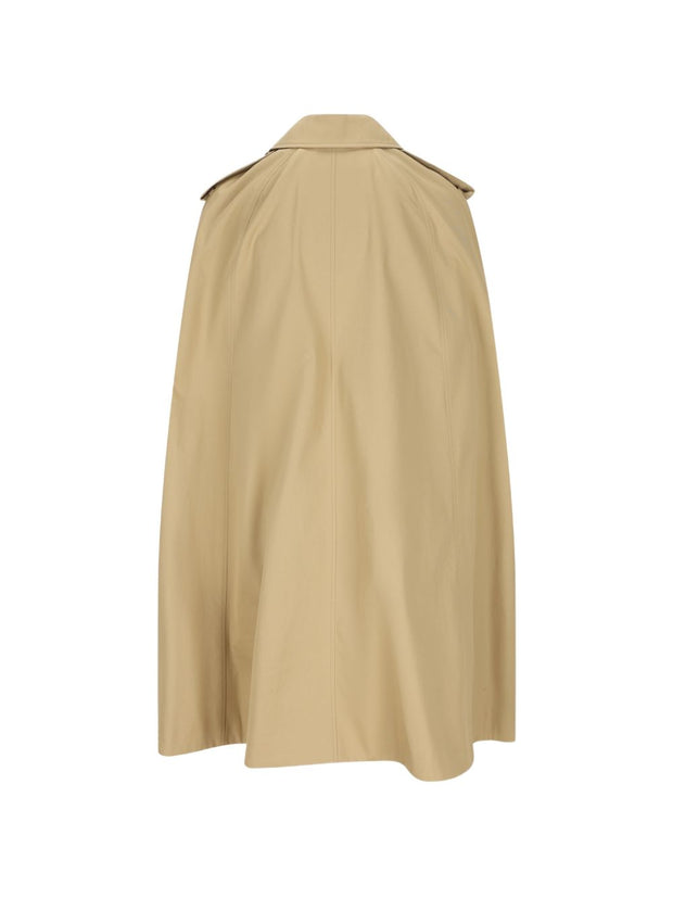 Burberry Cotton Trench Coat Beige