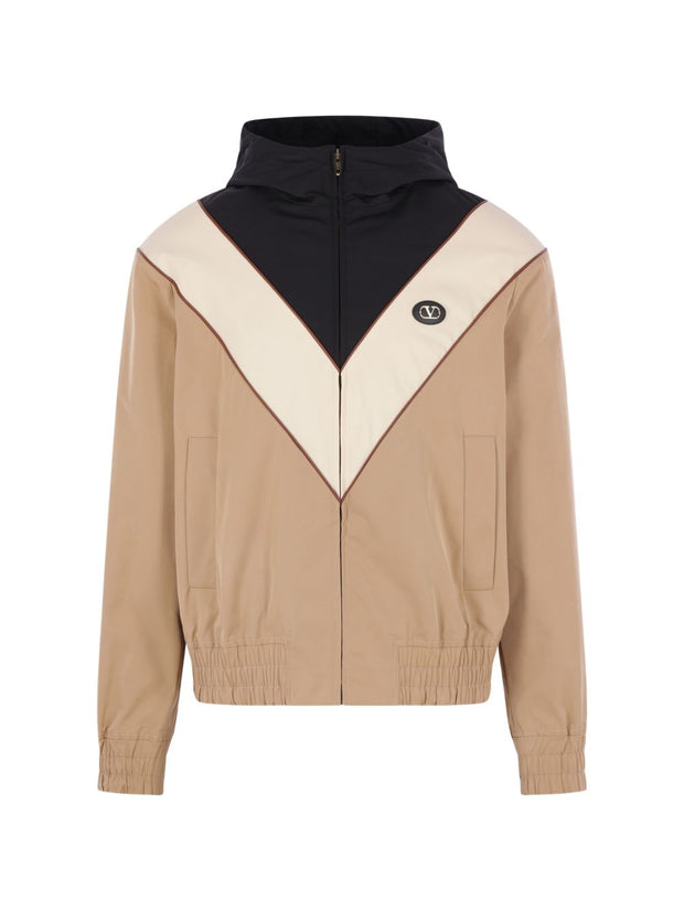 Valentino VLogo Blouson Jacket Beige