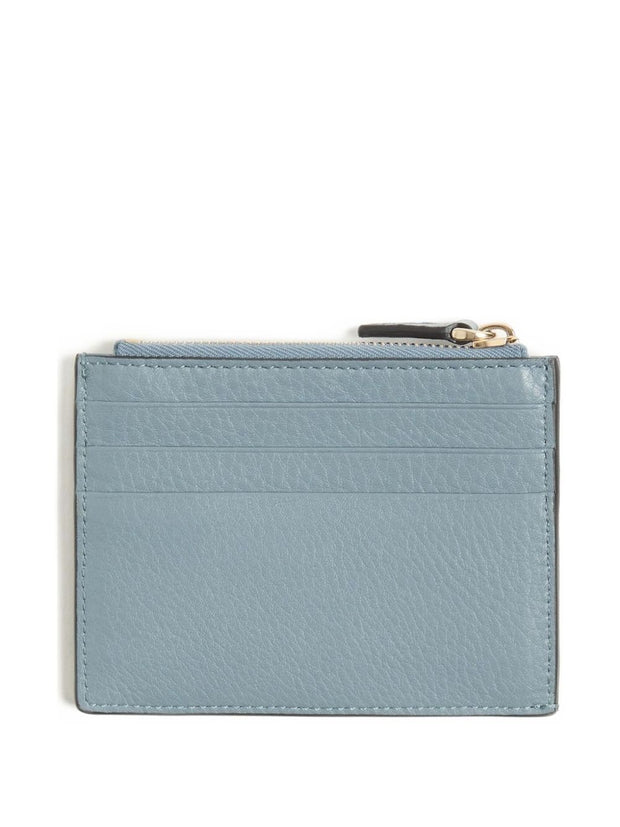 Valentino Garavani Rockstud Leather Coin Purse Grey