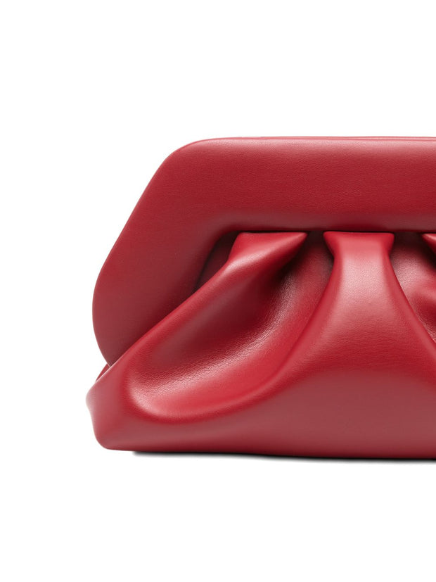 THEMOIRE' Bios Medium Vegan Leather Clutch Red