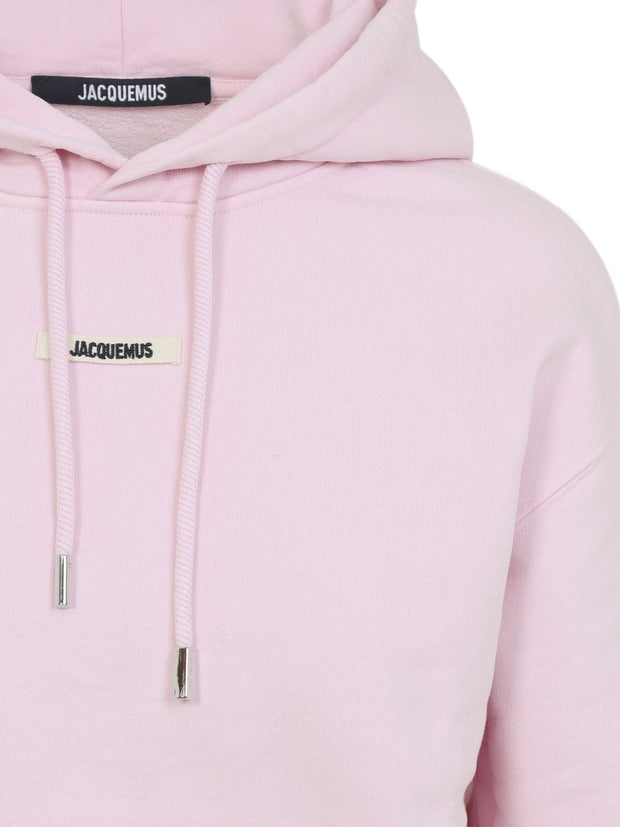 JACQUEMUS Le Hoodie Gros Grain Pink