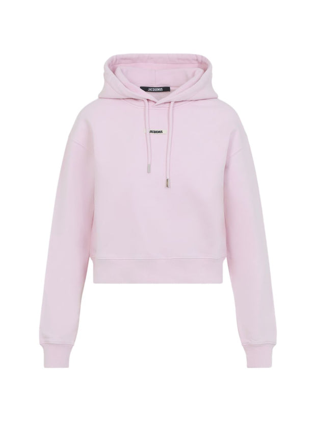JACQUEMUS Le Hoodie Gros Grain Pink